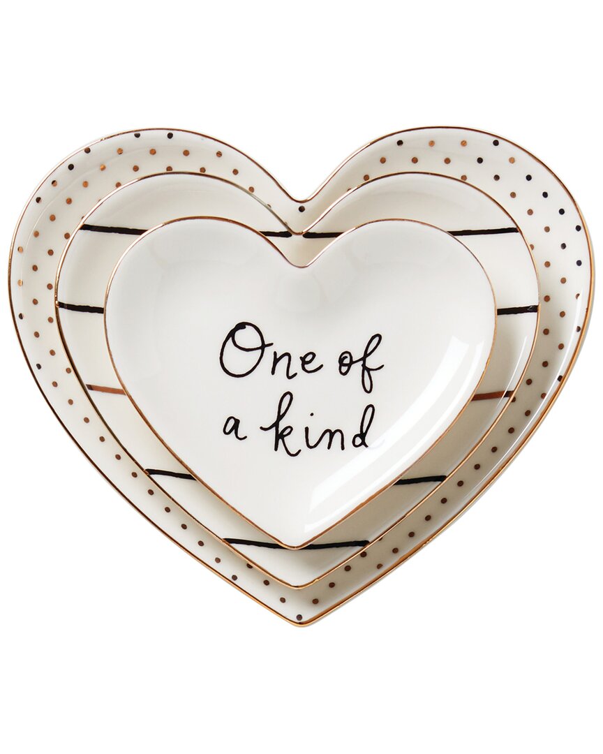 Kate Spade New York Charmed Life 3pc Catch All In White