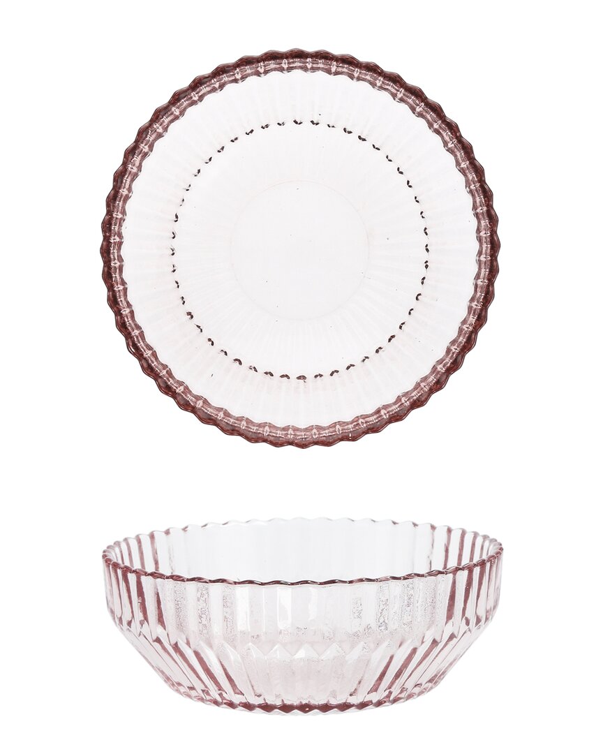 Fortessa Archie Pink Cereal Bowls (set Of 4) In Pink