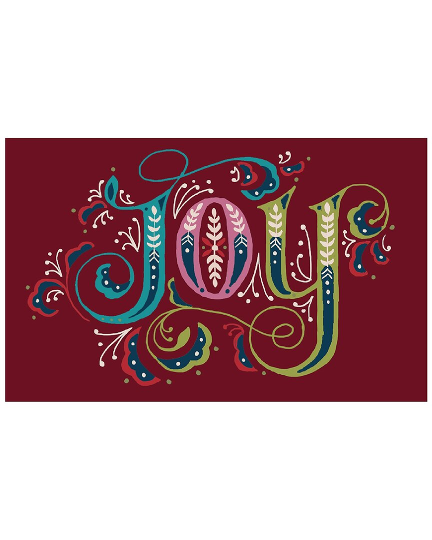The Rug Market Joy 30x48in Doormat In Red