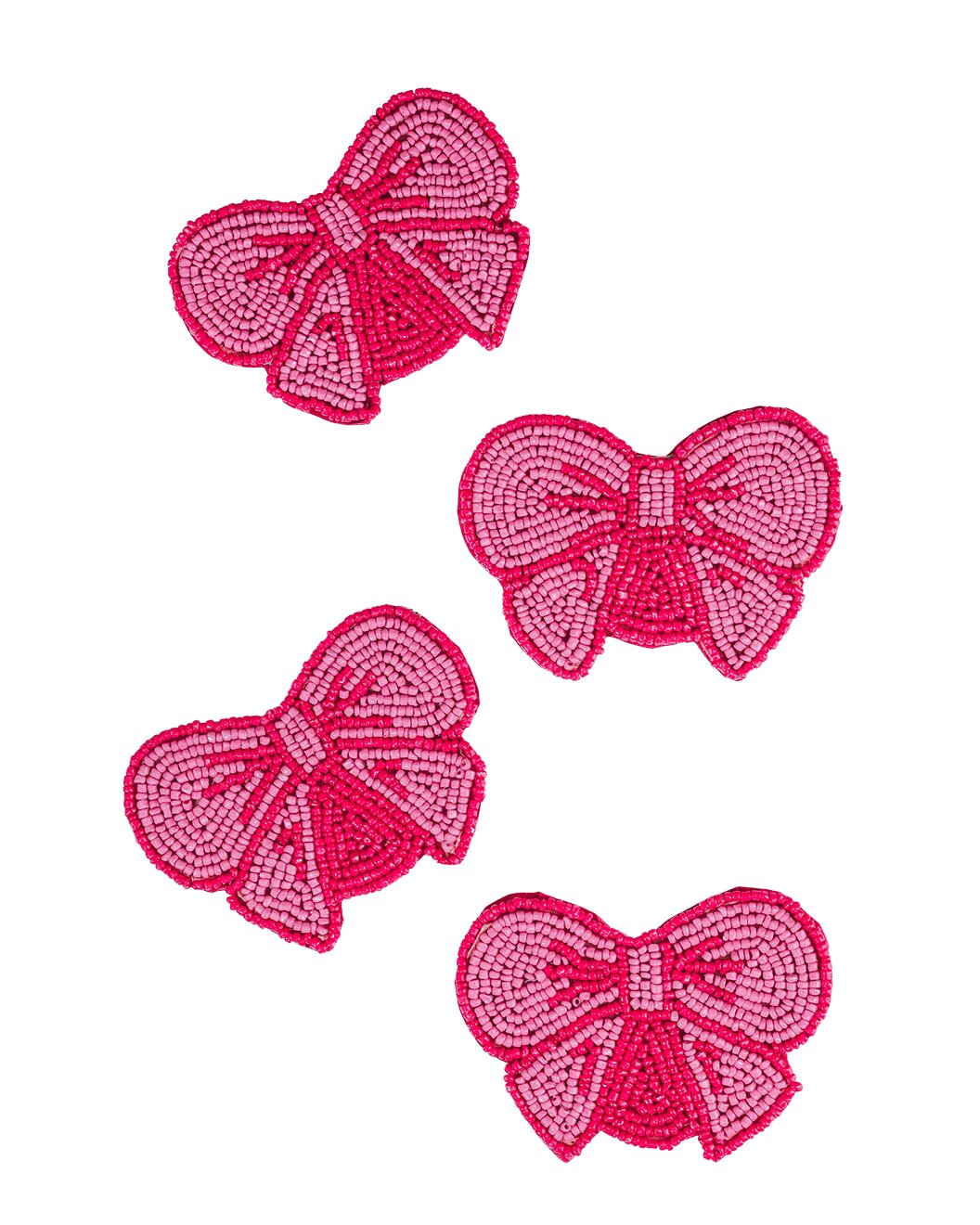 Tiramisu Bow Beaded Coasters