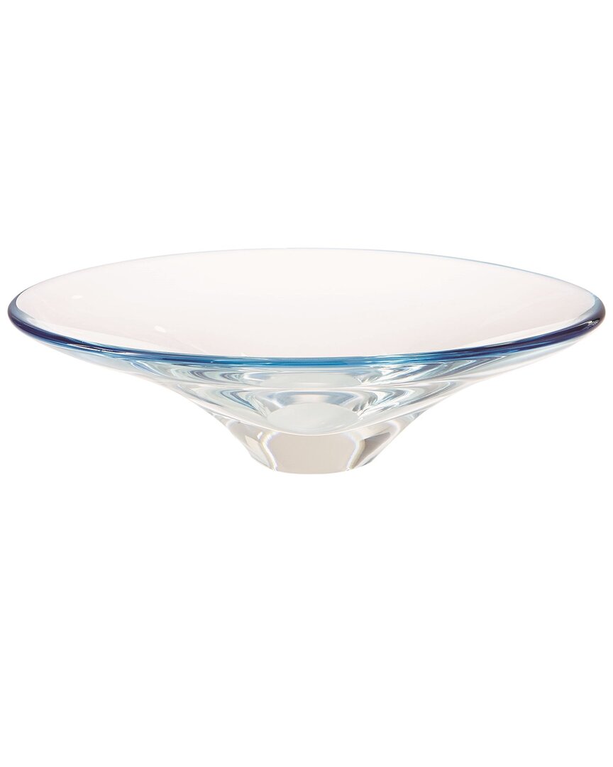 Global Views Oval Bowl In Blue