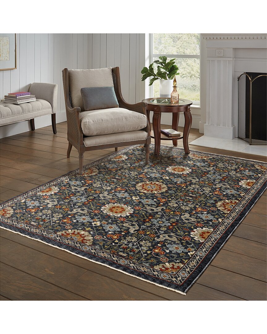 Stylehaven Arlington Oriental Tribal Rug In Blue