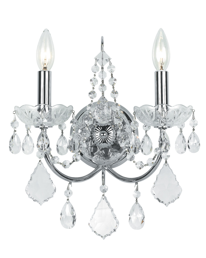 Crystorama 2-light Imperial Sconce With Swarovski Crystals