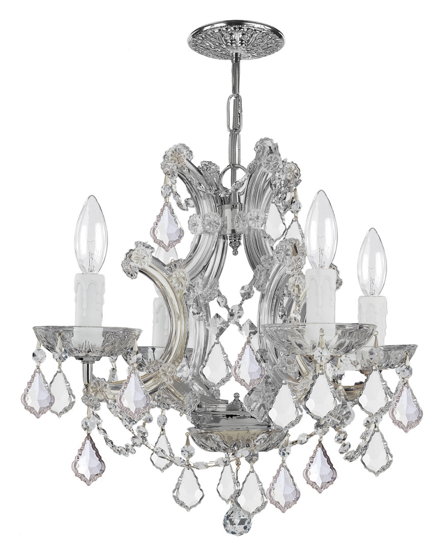 Crystorama 4-light Maria Theresa Chandelier With Swarovski Crystals In Multicolor
