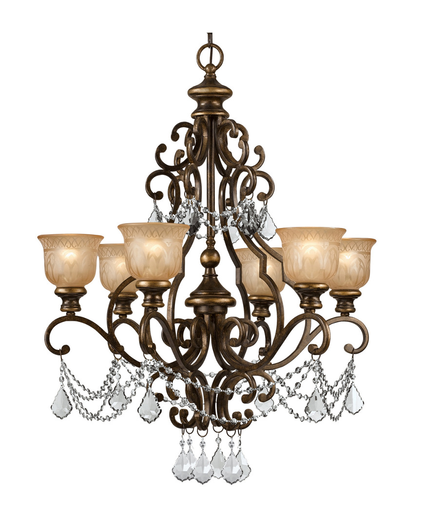 Crystorama 6-light Norwalk Chandelier With Swarovski Crystals