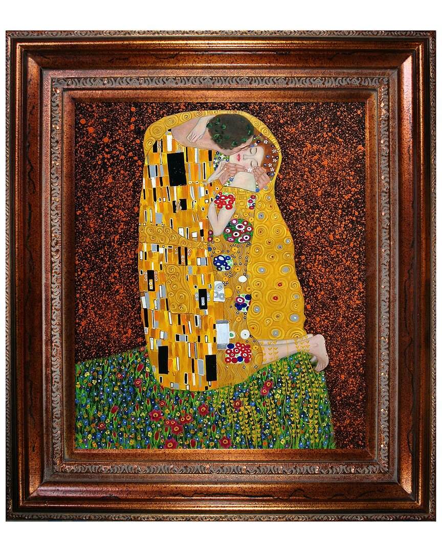 La Pastiche The Kiss, Full View Framed Art Print In Multicolor