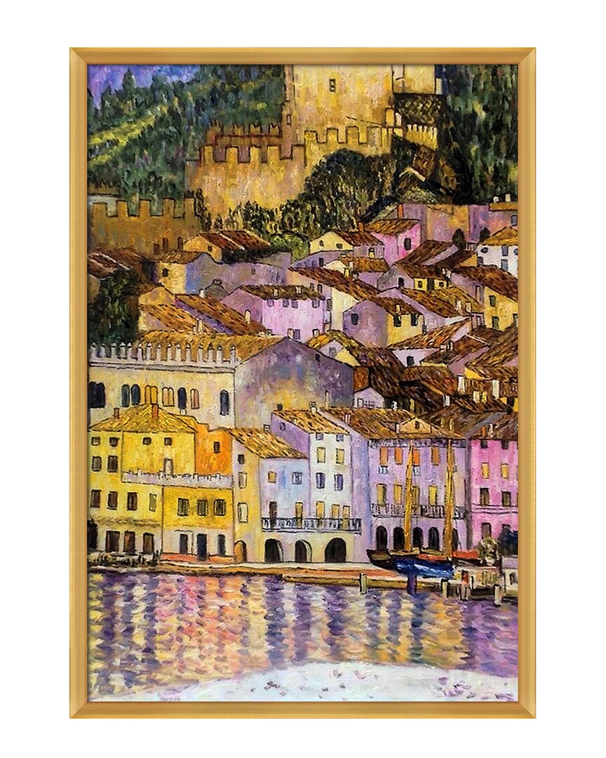 La Pastiche Malcesine On Lake Garda Framed Art Print In Multicolor