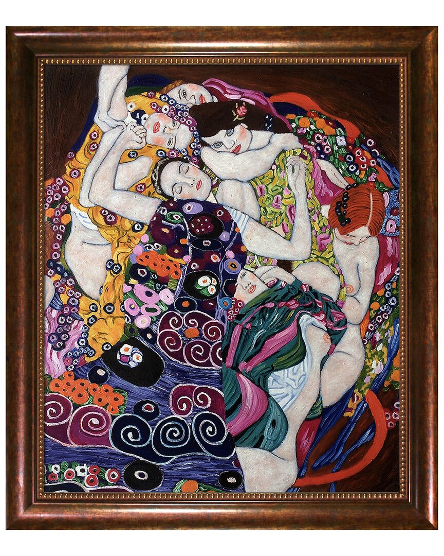 Overstock Art The Virgin  By Gustav Klimt Framed Art Print In Multicolor