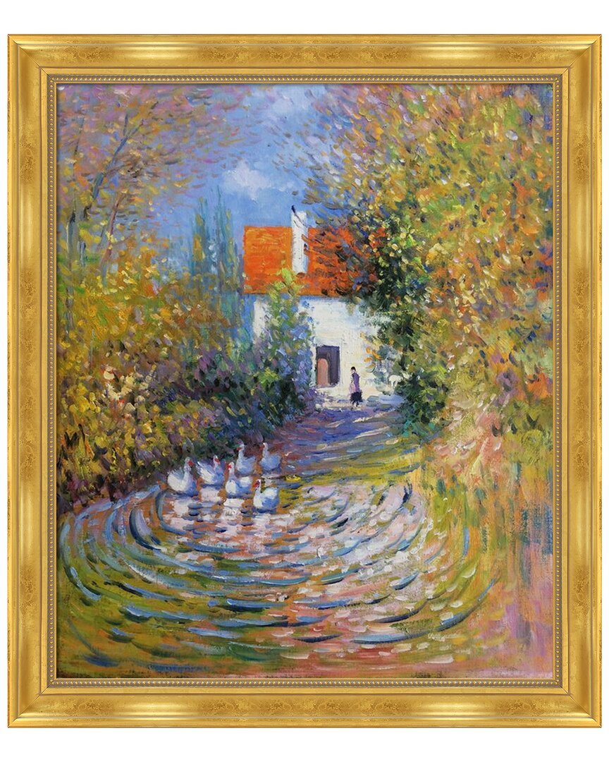 Shop La Pastiche Geese In The Creek Framed Art Print In Multicolor