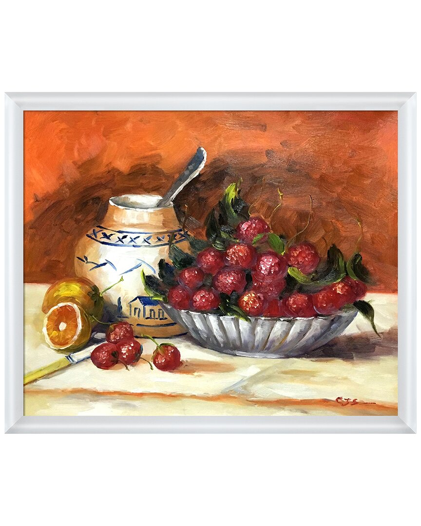 La Pastiche Strawberries Framed Art Print In Multicolor
