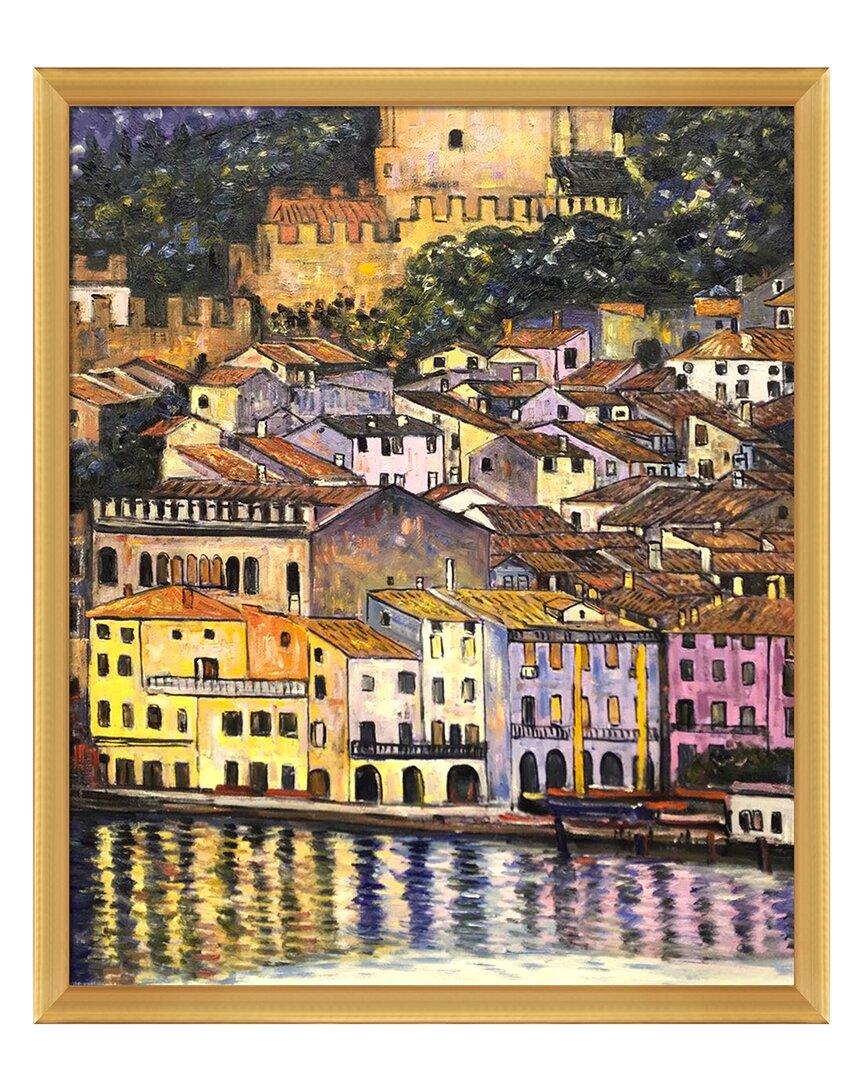 La Pastiche Malcesine On Lake Garda Framed Art Print In Multicolor