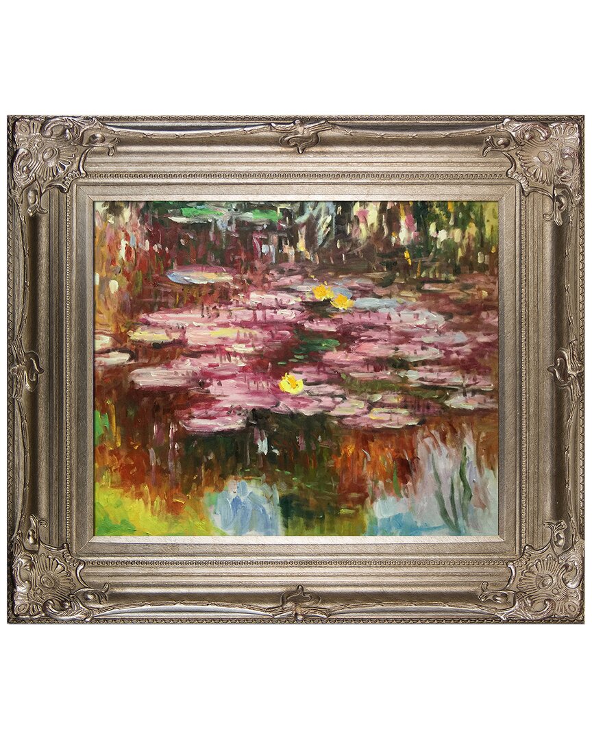La Pastiche Water Lilies, Pink Framed Art Print In Multicolor