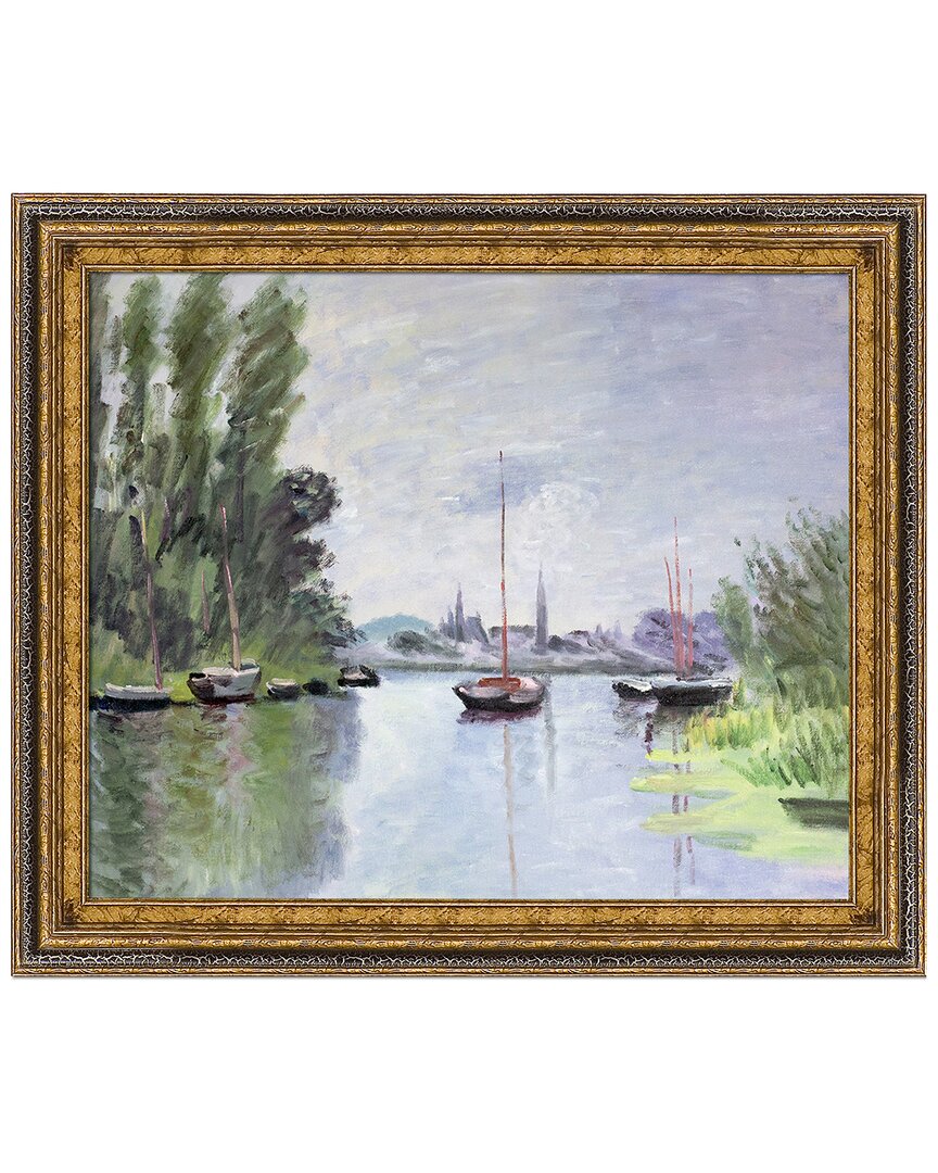 Shop La Pastiche Argenteuil Seen From The Small Arm Of The Seine Framed Art Print In Multicolor