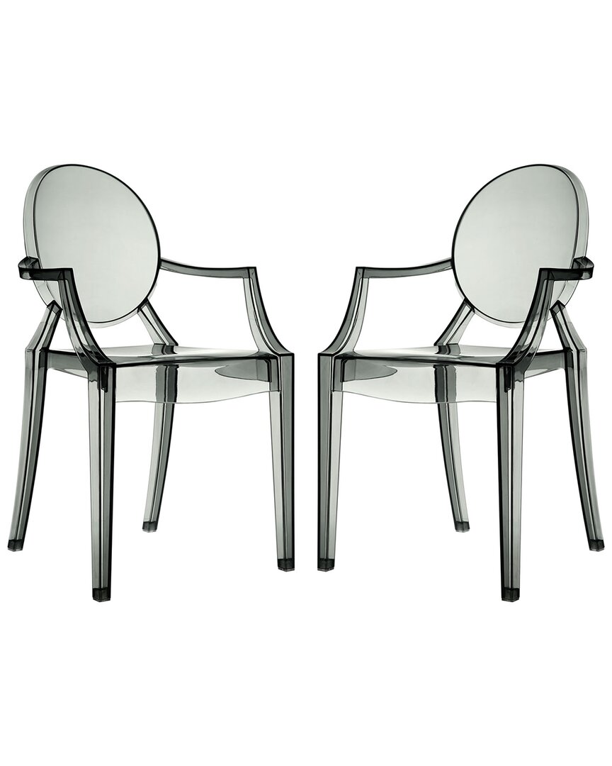 Modway Casper Dining Armchairs Acrylic Set