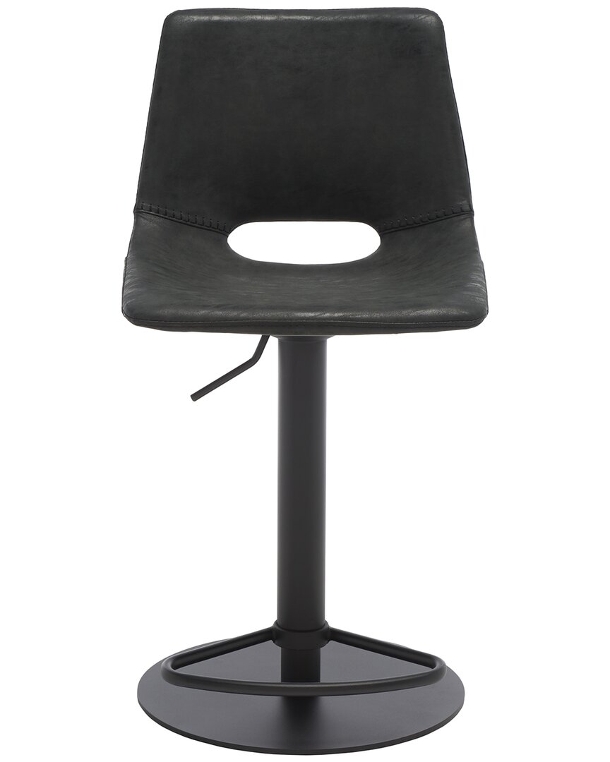 Safavieh Freya Gas-lift Bar Stool In Black