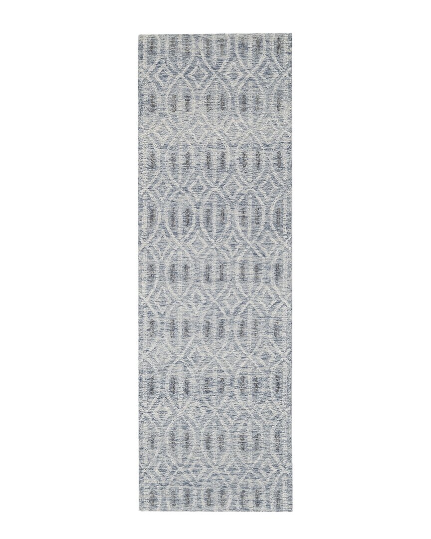 Obeetee Lyon Wool Rug In Blue