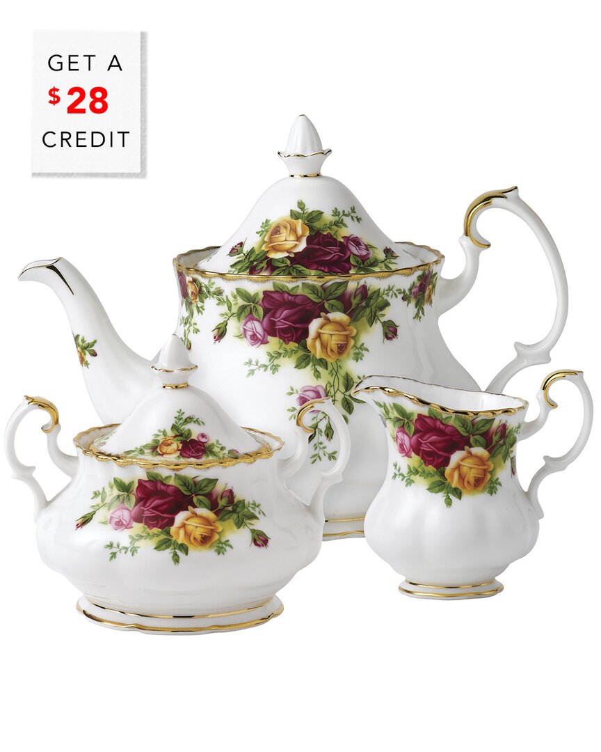 Shop Royal Albert Old Country Roses 3pc Tea Set With $28 Credit