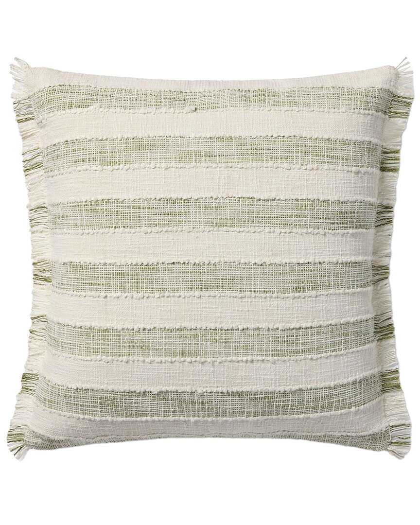 Loloi Ii Loloi 22x22in Pillow Cover With Down Insert In Green