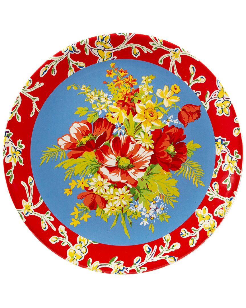 Certified International Blossom Round Platter In Multi