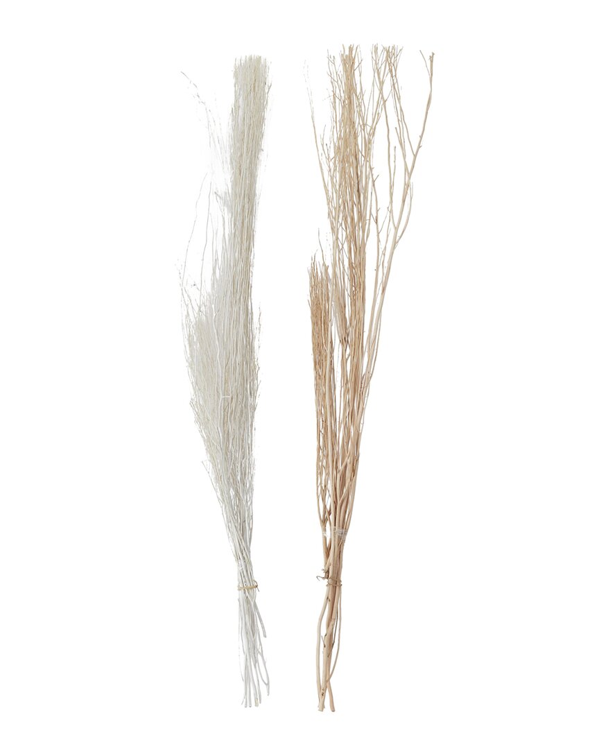 Peyton Lane Set Of 2 Pigeon Pea Brown Dried Plant Natural Foliage