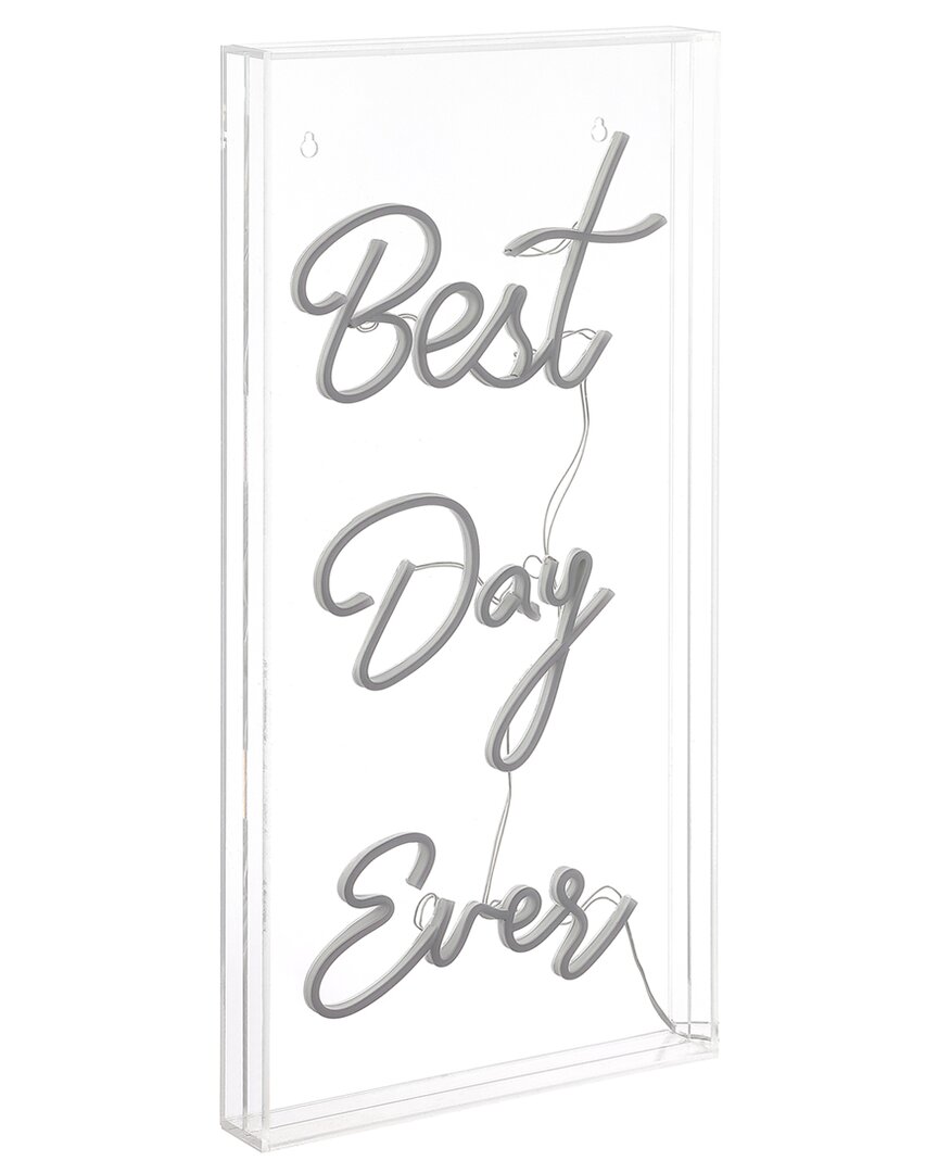 Jonathan Y Best Day Ever Contemporary Glam Acrylic Neon Lighting