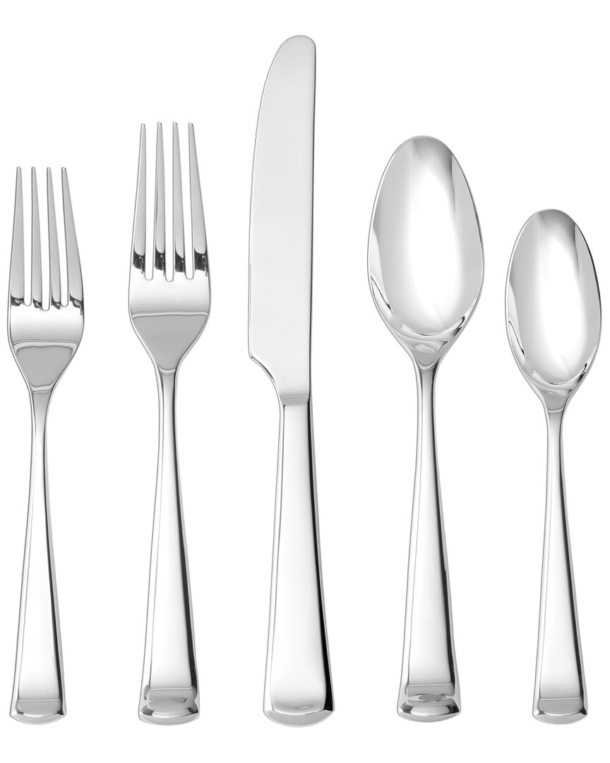 Fortessa Honor 18/10 Stainless Steel 5pc Flatware Set (service For 1) In Silver