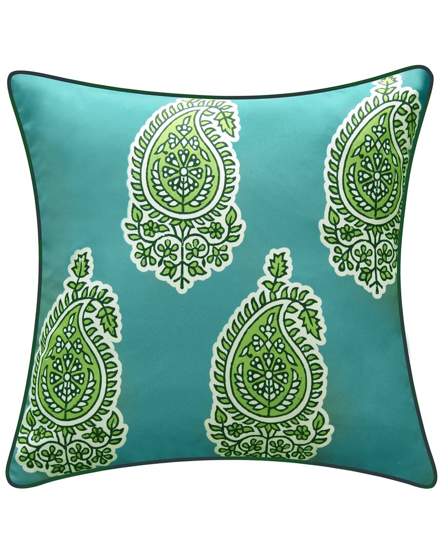 Edie Home Edie @ Home Indoor/outdoor Reversible Jaipur Print Decorative Pillow