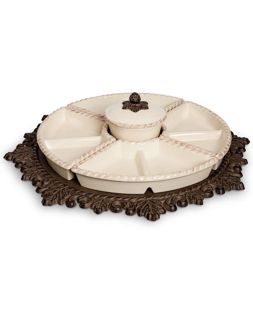 Gerson International Gg Collection Lazy Susan Crudite