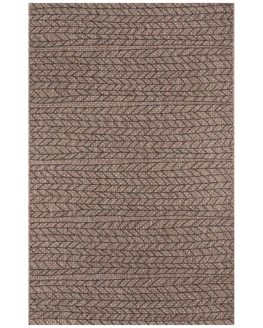 Ecarpet Como Contemporary Area Rug In Brown