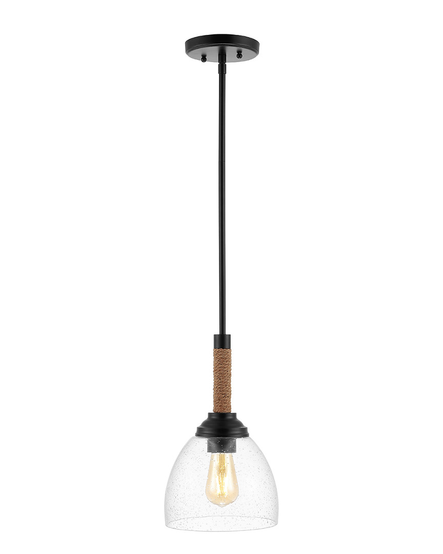 Jonathan Y Alys 7.63In Adjustable Rope-Wrap Led Kitchen Pendant