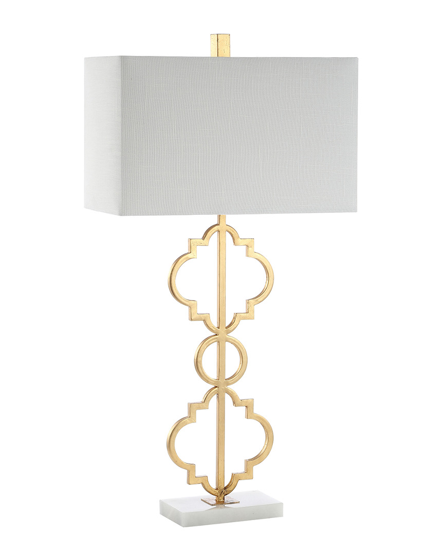 Jonathan Y Selina 32in Ogee Trellis Modern Led Table Lamp