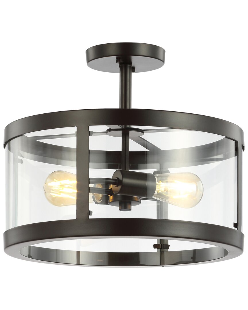 Jonathan Y Herndon 2-light 15in Modern Led Flush Mount