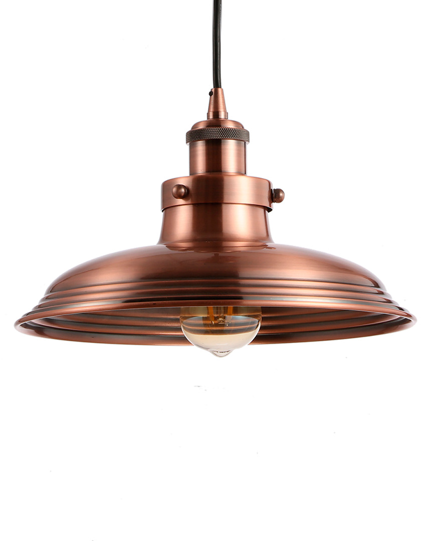 Jonathan Y Bedford 11in Adjustable Industrial Rustic Led Pendant