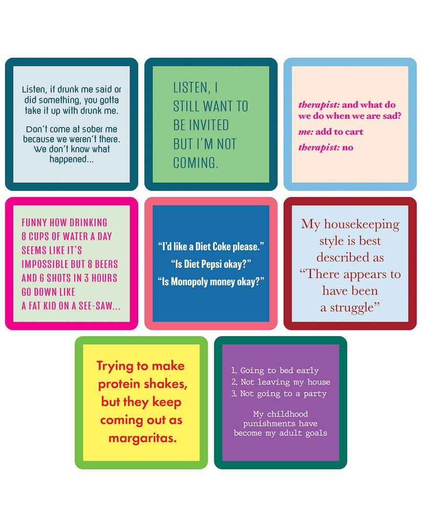 Drinks On Me Best Sellers Coaster Bundle 8-pack In Multi