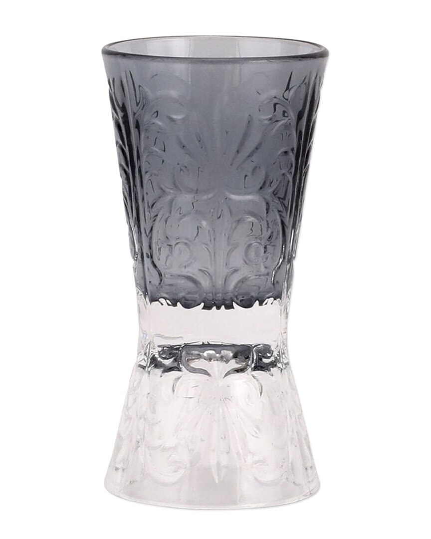 Shop Vietri Barocco Liquor Glass In Grey