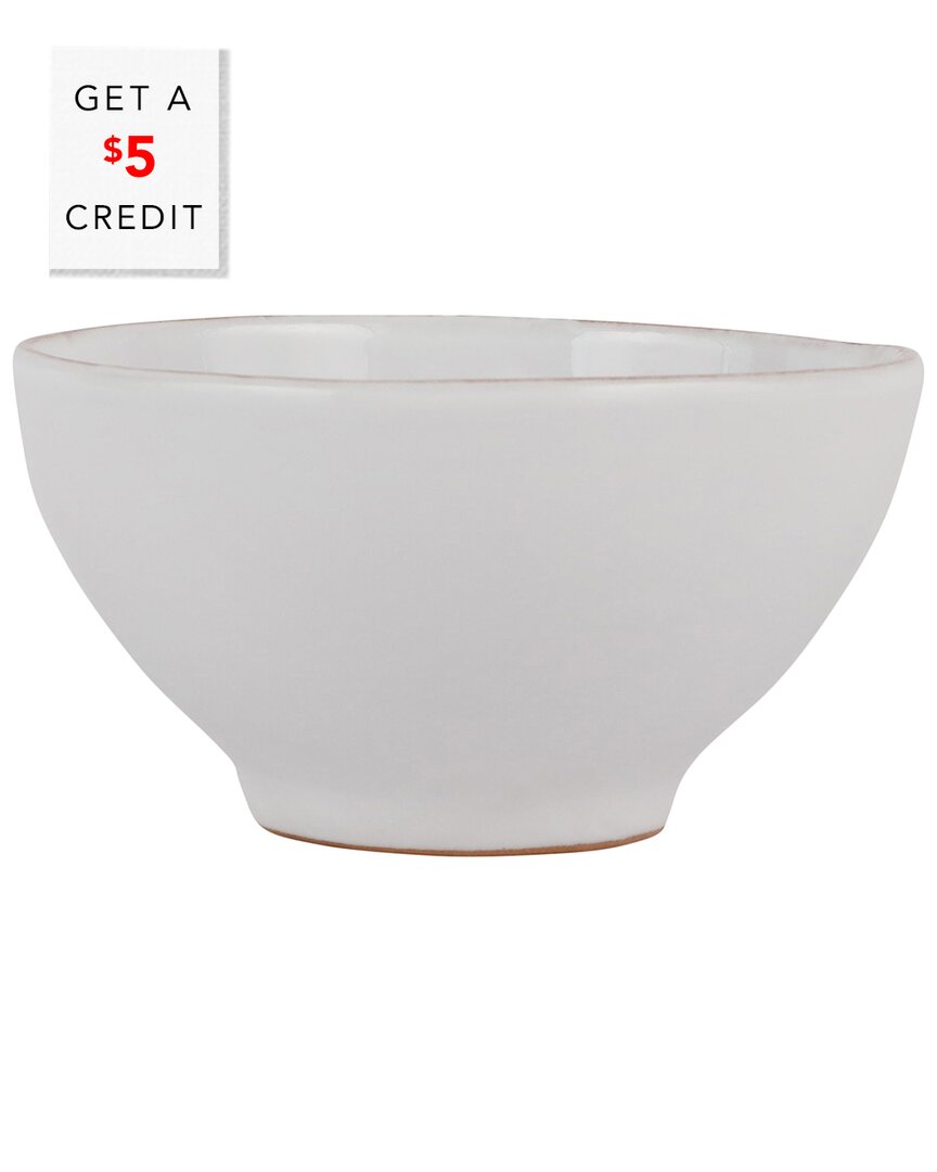 Vietri Cucina Fresca Cereal Bowl With $5 Credit In White