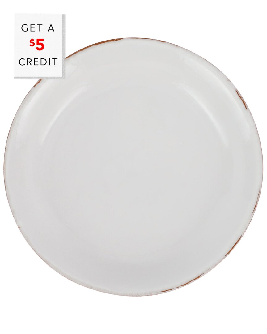 Vietri Cucina Fresca Salad Plate With $4 Credit In White