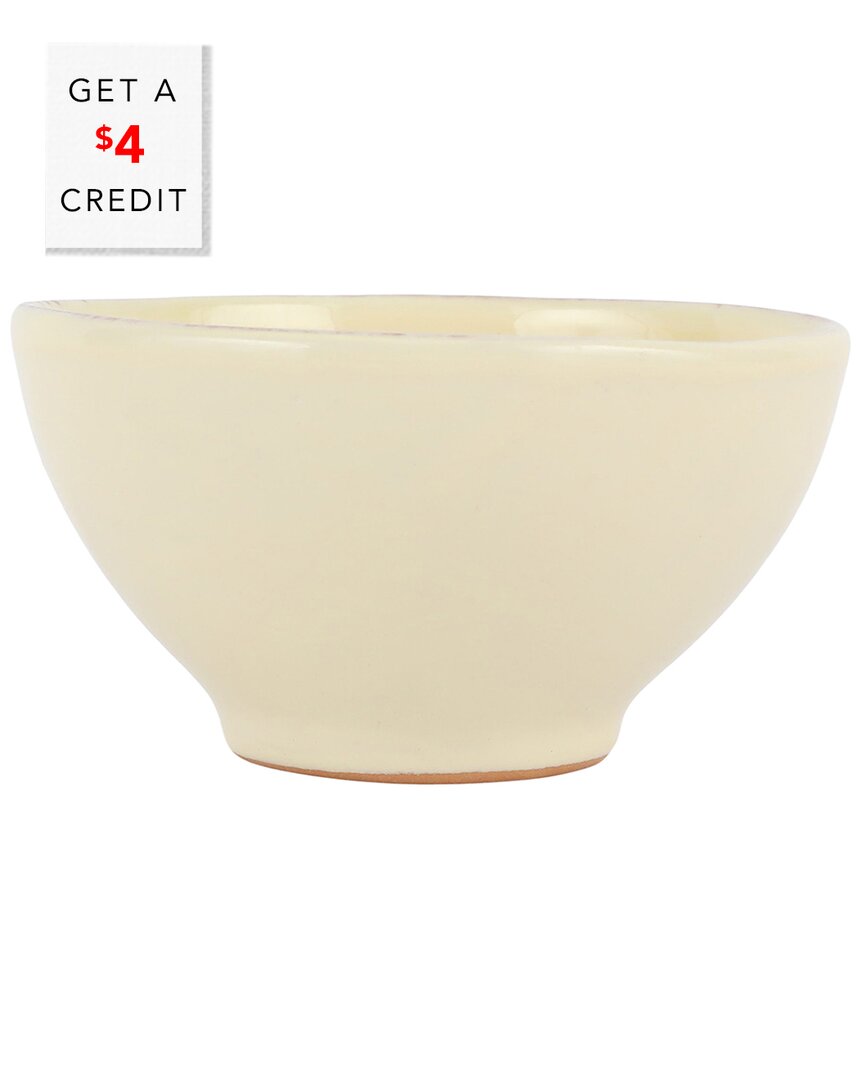 Shop Vietri Cucina Fresca Cereal Bowl With $4 Credit In Beige