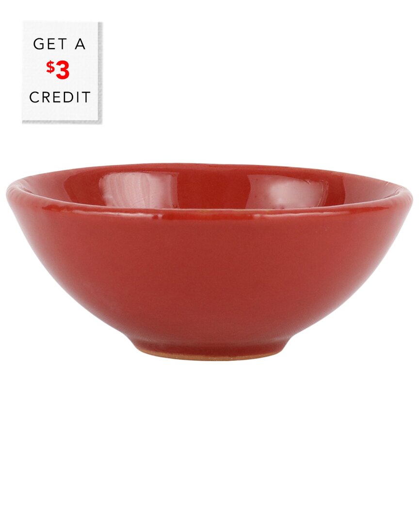 Shop Vietri Cucina Fresca Dipping Bowl With $3 Credit In Red