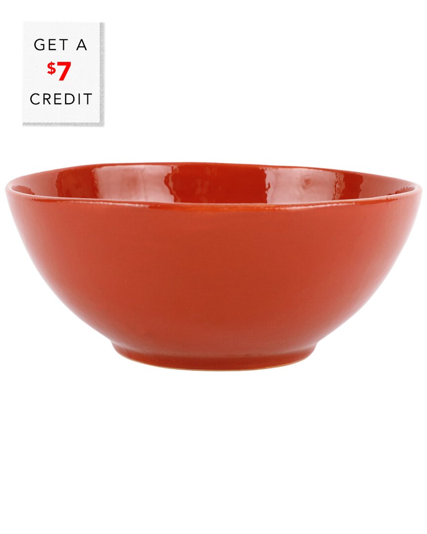 Shop Vietri Cucina Fresca Small Serving Bowl With $7 Credit In Red