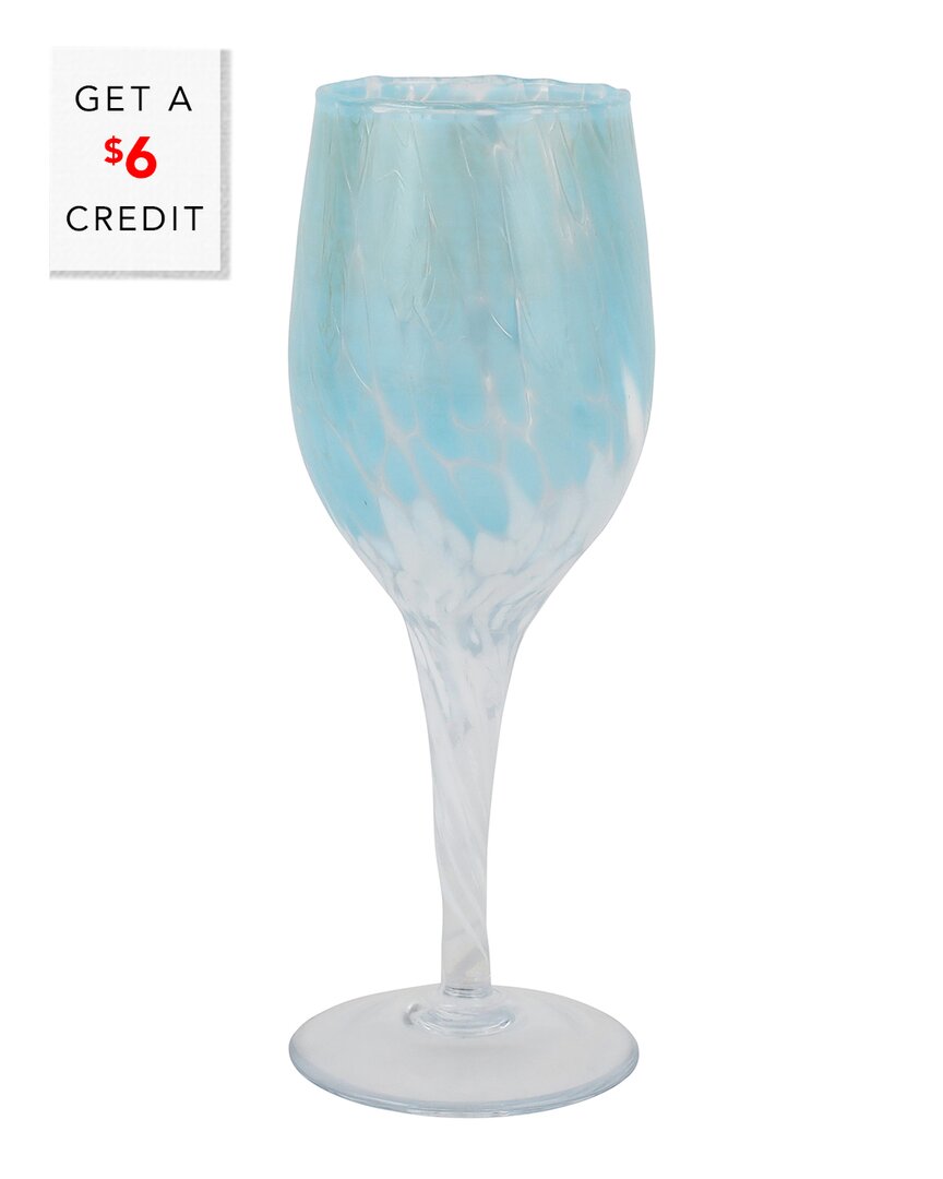 Shop Vietri Nuvola Wine Glass With $6 Credit In Multicolor