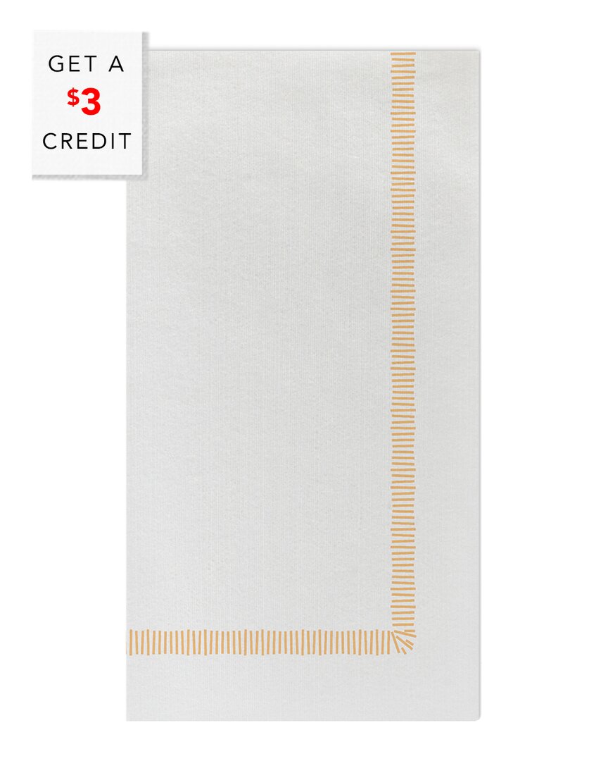 Vietri Papersoft Napkins Pack Of 50 Guest Towels With $3 Credit In White