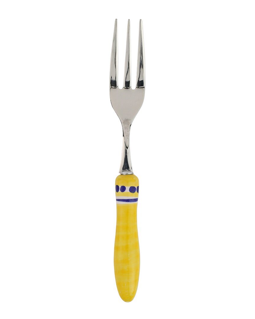 Vietri Positano Serving Fork In Multicolor