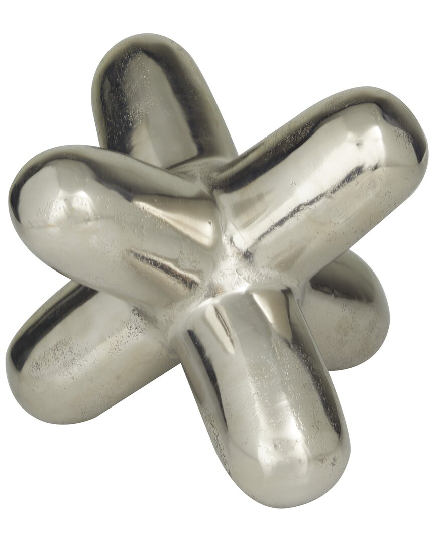 The Novogratz Abstract Silver Aluminum Jack Sculpture