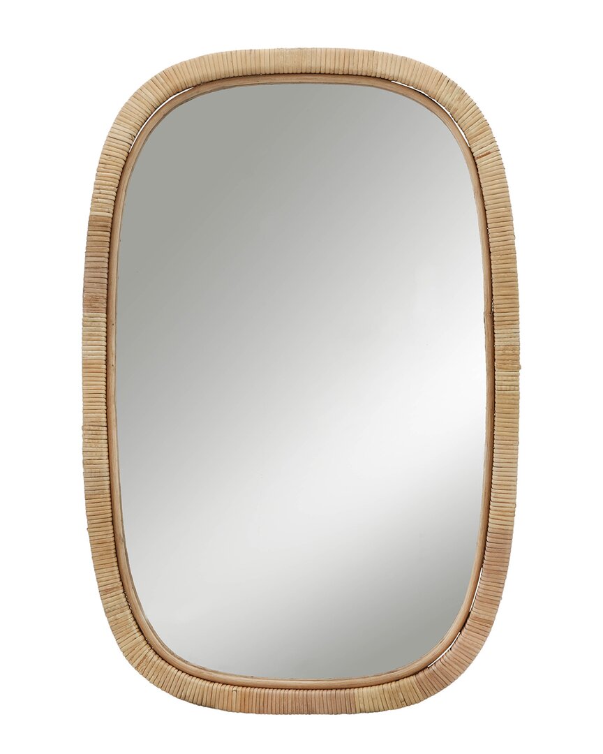 Sagebrook Home Rectangular Wall Mirror In Brown