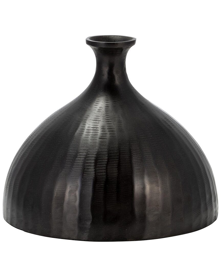 Sagebrook Home 9in Bulbous Vase In Bronze