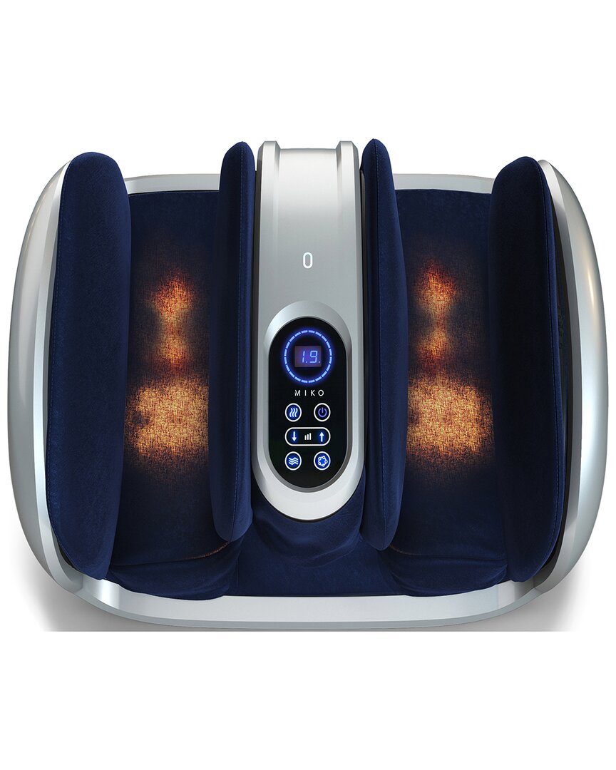 Miko Shiatsu Foot Calf Ankle Massager In Silver