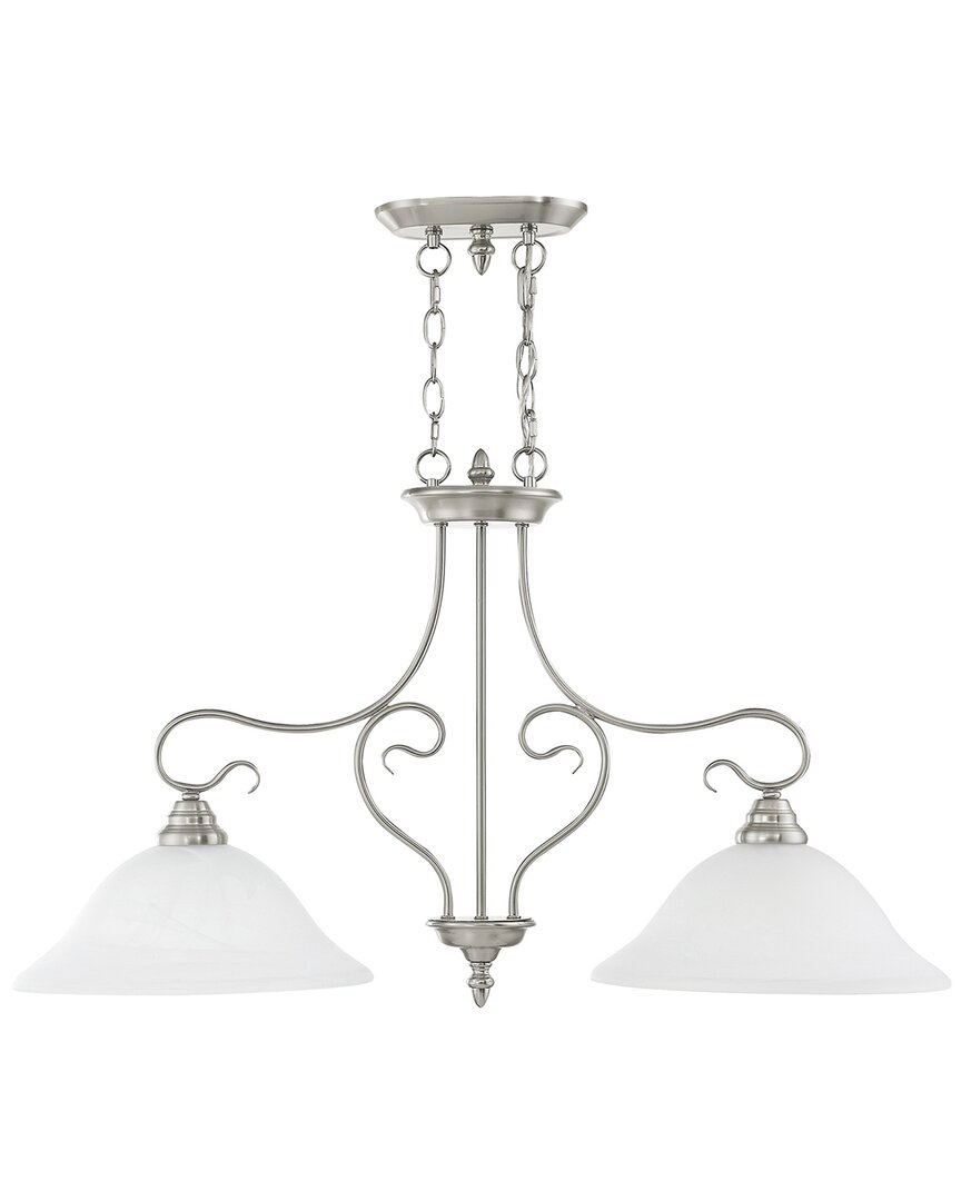 Livex Lighting Coronado 2-light Brushed Nickel Island