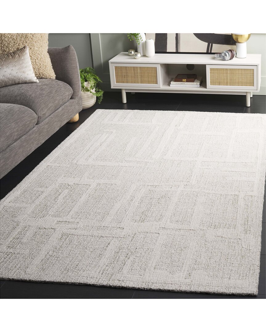 Safavieh Abstract Sage Loom Hand-tufted Wool Rug In White