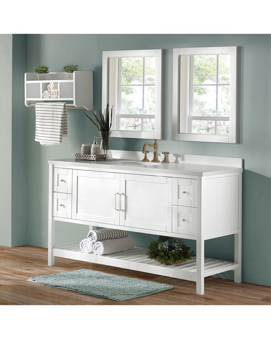 Alaterre Furniture Bennet 2pc Wooden Bathroom Vanity Set